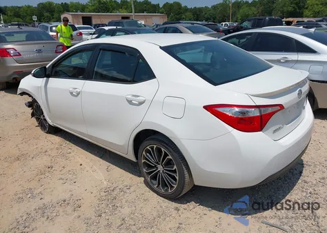 2016 Toyota Corolla S Plus z USA, uszkodzony, nr VIN 5YFBURHE4GP505153